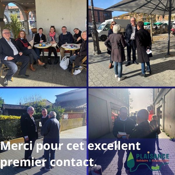 Notre équipe au marché de la Place Bombail